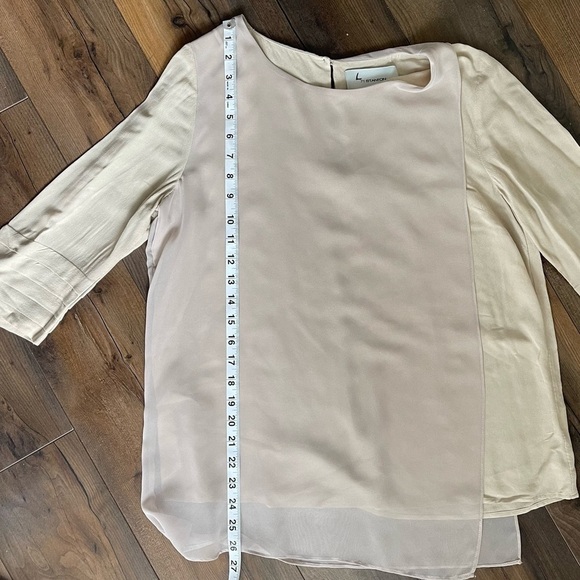71 Stanton cream colored mid sleeve top- large​ - Picture 11 of 13